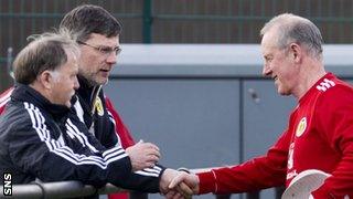 The Scotland baton has passed from Levein to Stark for the trip to Luxembourg