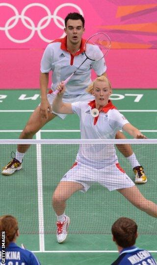 Adcock and Bankier in action during the 2012 Olympics in London