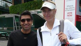 Vivek Sethia and Maria Sharapova