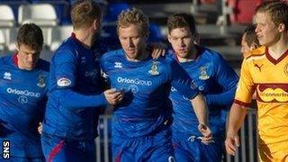 Inverness forward Richie Foran scored to make it 2-1 to Motherwell