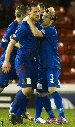 Inverness reached their highest-ever position - second - after beating Aberdeen 3-2