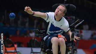 Daniel Bentley in action at the London Paralympics