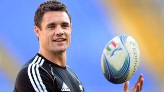 Dan Carter pictured during a training session