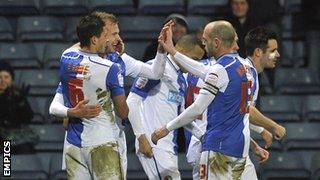 Blackburn Rovers celebrate