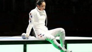 South Korean fencer Shin Lam