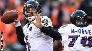 Joe Flacco of the Baltimore Ravens