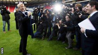 Gordon Strachan at Hampden Stadium