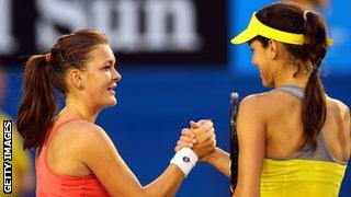 Agnieszka Radwanska and Ana Ivanovic