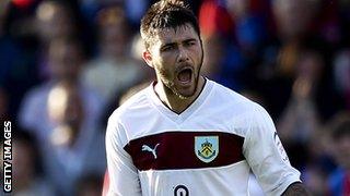 Burnley striker Charlie Austin