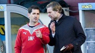 Jackie McNamara and Steven Pressley