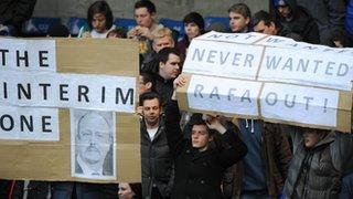 Chelsea fans' banners