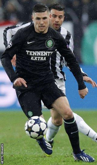 Celtic striker Gary Hooper