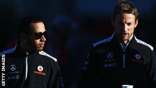 Lewis Hamilton and Jenson Button