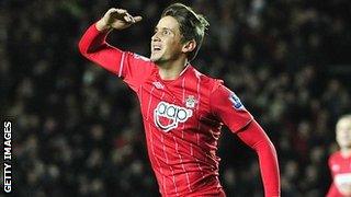 Southampton forward Gaston Ramirez