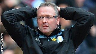 Aston Villa boss Paul Lambert