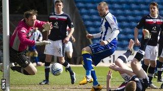 Dundee and Kilmarnock players