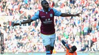 Aston Villa striker Christian Benteke