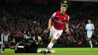 Arsenal forward Andrey Arshavin