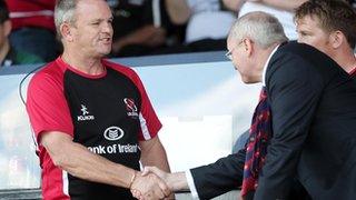 Ulster chief executive Shane Logan and head coach Mark Anscombe