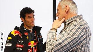 Mark Webber and Dietrich Mateschitz