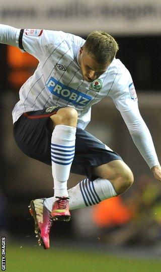 Blackburn Rovers striker David Goodwillie