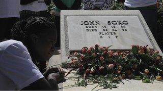 John Soko's headstone