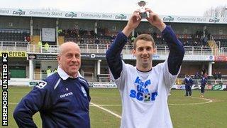 Luke Graham - Hereford United's player's player of the year