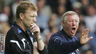 David Moyes and Sir Alex Ferguson