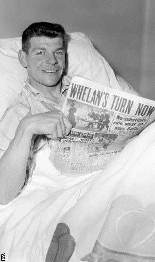 In his hospital bed the day after the Cup final