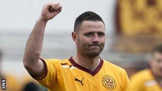 Motherwell forward Michael Higdon