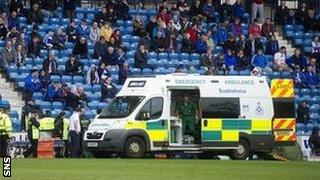 Ambulance at Rugby Park