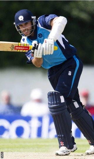 Scotland captain Kyle Coetzer