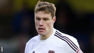 Hearts captain Marius Zaliukas