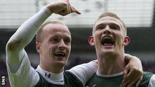 Leigh Griffiths and Ross Caldwell