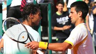 Rafael Nadal and Novak Djokovic