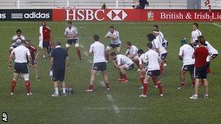 Lions training Hong Kong