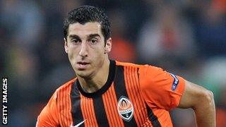 Henrikh Mkhitaryan has won three Ukrainian league titles since joining Shakhtar Donetsk in 2010