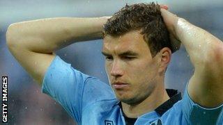 Manchester City striker Edin Dzeko