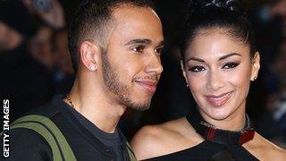 Lewis Hamilton and Nicole Scherzinger