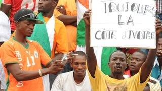 Ivory Coast football fans