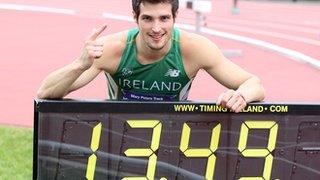 Ben Reynolds smashes NI 100m hurdles record