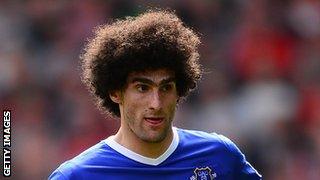 Everton midfielder Marouane Fellaini