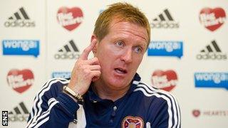 Hearts manager Gary Locke