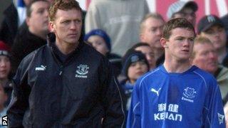 Wayne Rooney and David Moyes