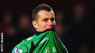 Aston Villa goalkeeper Shay Given