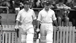 Don Bradman and Stan McCabe