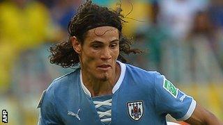 Uruguay striker Edinson Cavani