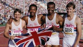 Todd Bennett, Phil Brown, Kriss Akabusi and Garry Cook