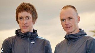 Bradley Wiggins and Chris Froome