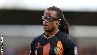 Barnet player/head coach Edgar Davids